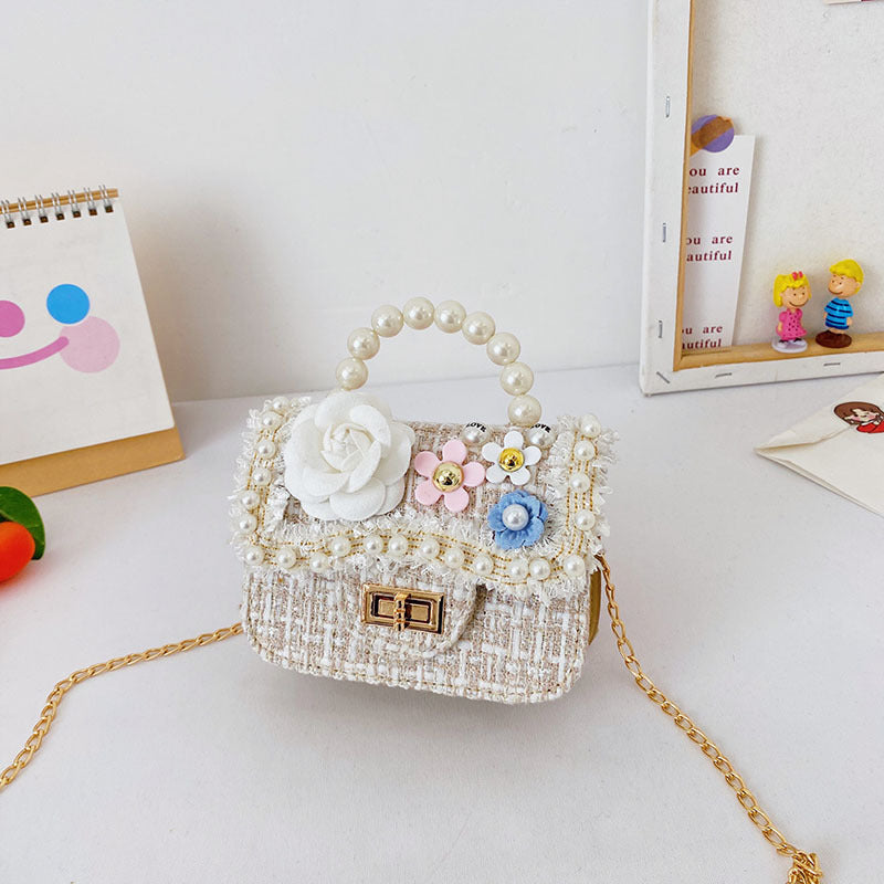Korean Style Pearl Children Crossbody Bag