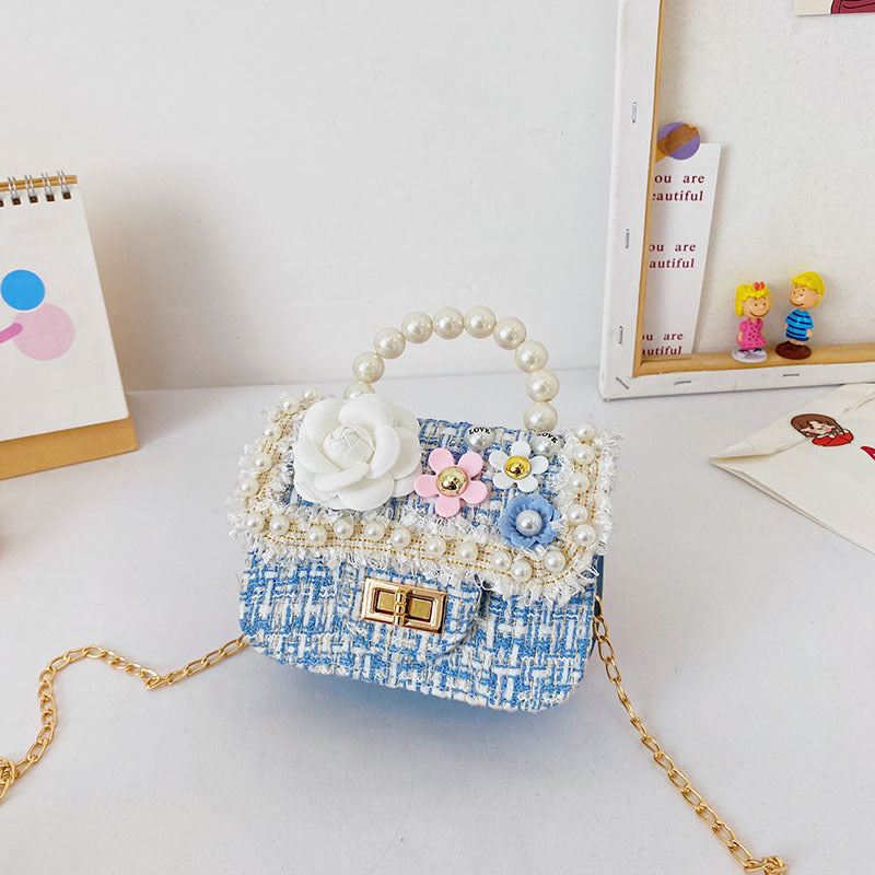 Korean Style Pearl Children Crossbody Bag