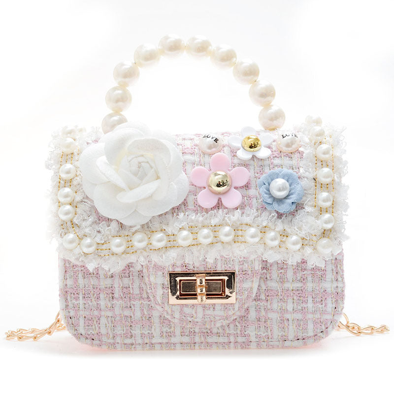 Korean Style Pearl Children Crossbody Bag