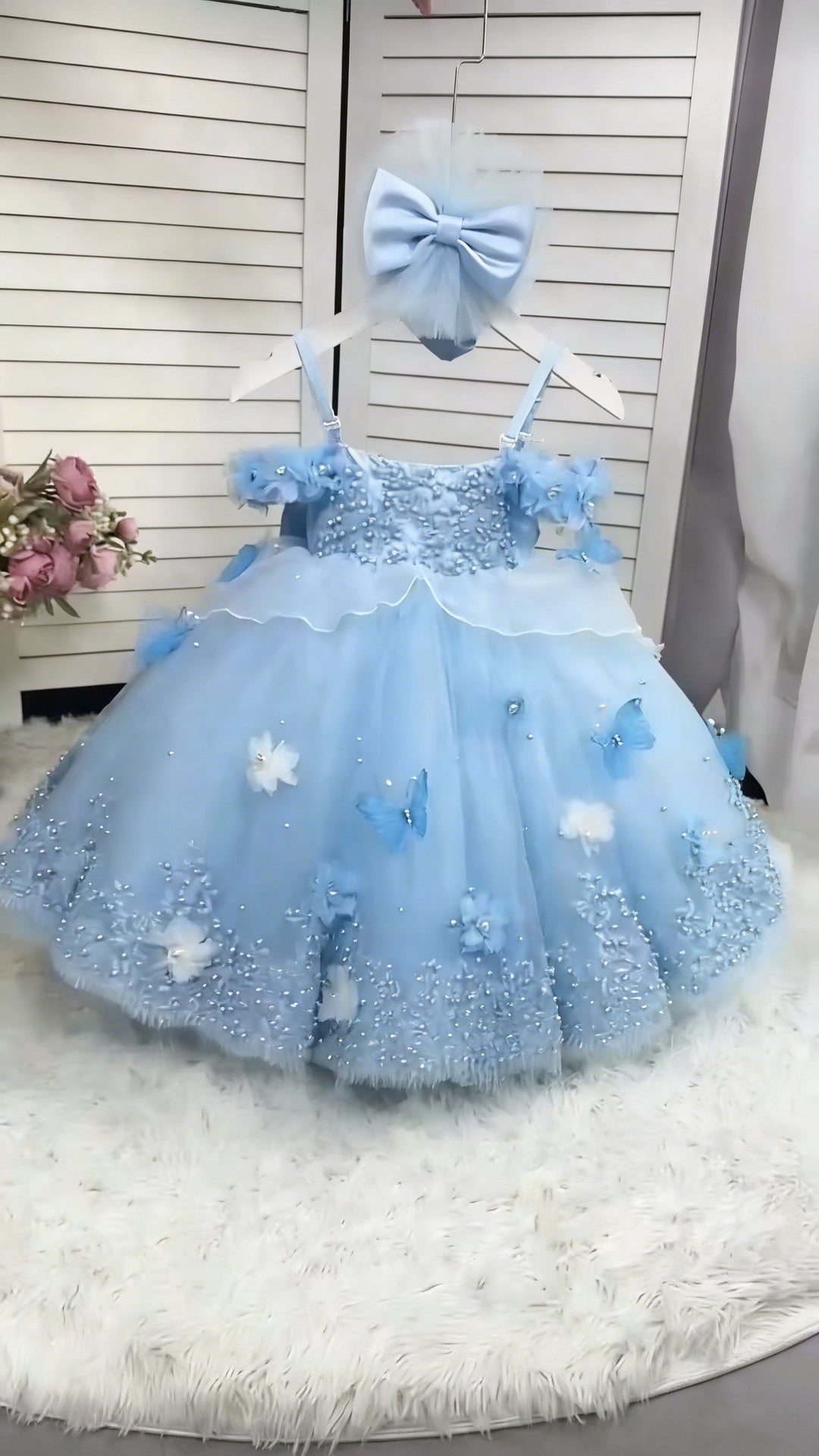 Lace puff skirt for children