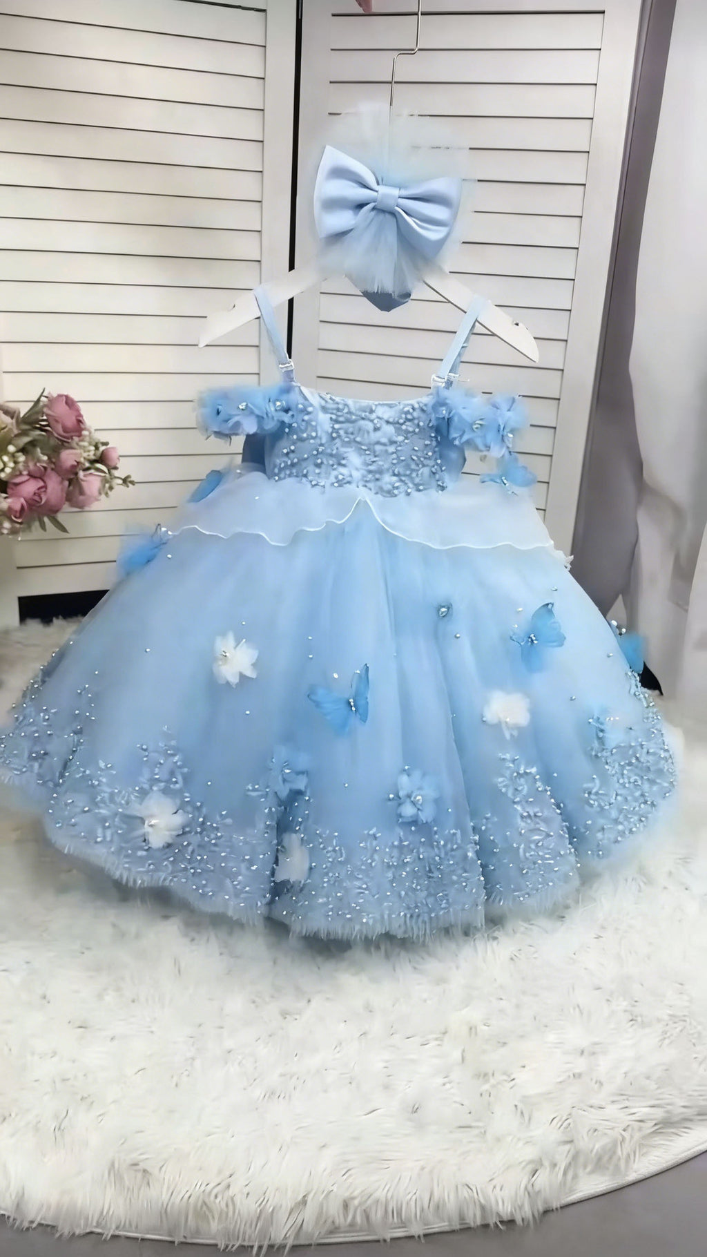Lace puff skirt for children