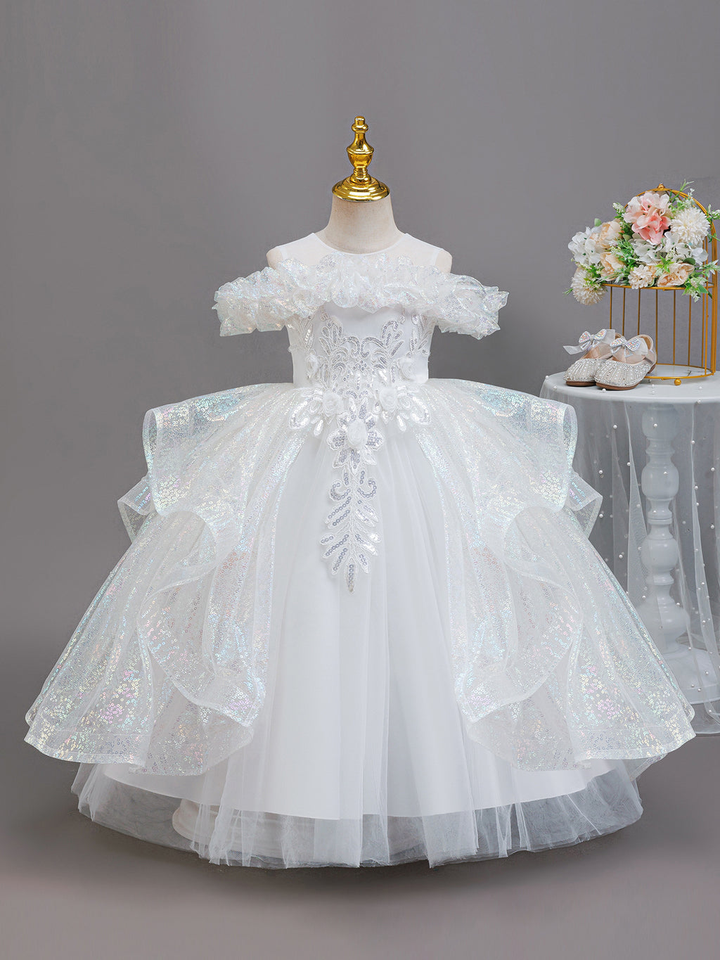 Children Sequin Princess Dress