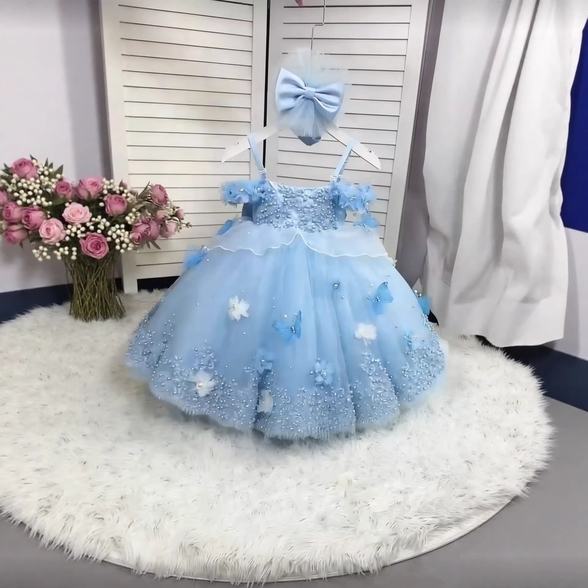 Lace puff skirt for children